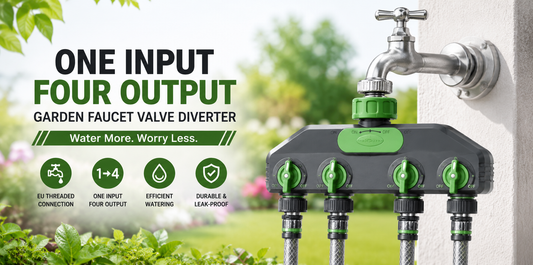 Simplify Garden Irrigation With the One Input Four Output Faucet Valve Diverter