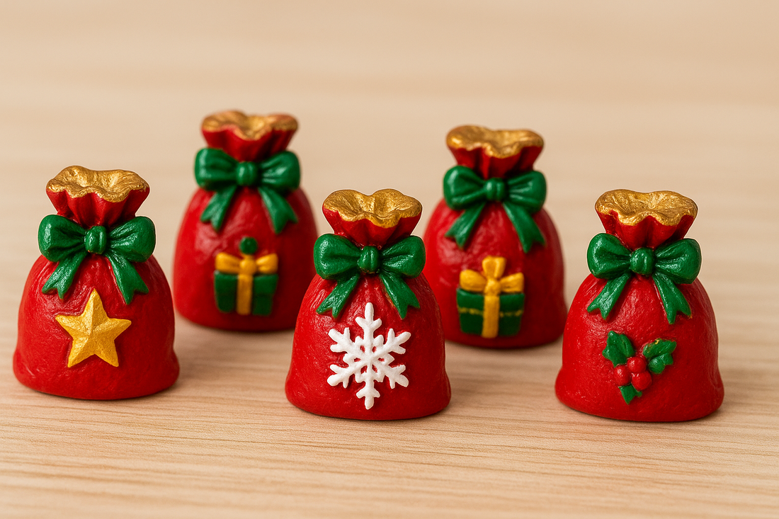 5pcs Micro Landscape Christmas Ornaments: Small Details, Big Holiday Impact