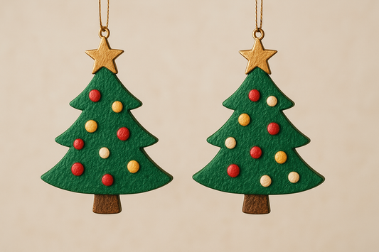 Timeless Festive Charm and Holiday Elegance: 2pcs Christmas Decoration Christmas Tree Pendant Hanging Ornaments, Style: Christmas Tree will Delight and Holiday Celebration
