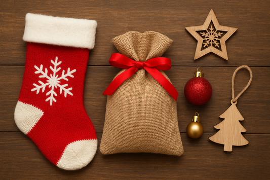 The Classic Beauty of Christmas Socks Gift Bag Christmas Ornaments Christmas Tree Pendant (Senior)