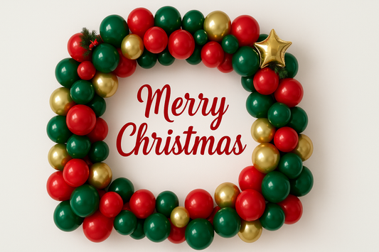 A Grand Holiday Statement: Christmas Decoration Arch Balloon Set, Style Balloon Bhain 1