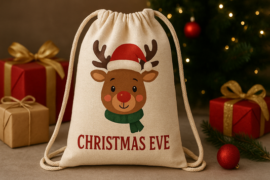 A Magical Christmas Eve Surprise: The Charming Elk Backpack Gift Bag