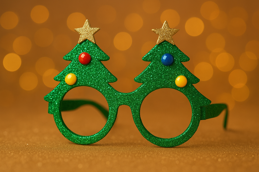 Christmas Decoration Masquerade Glasses: Festive Dress-Up Christmas Tree Eyewear for Parties and Celebrations