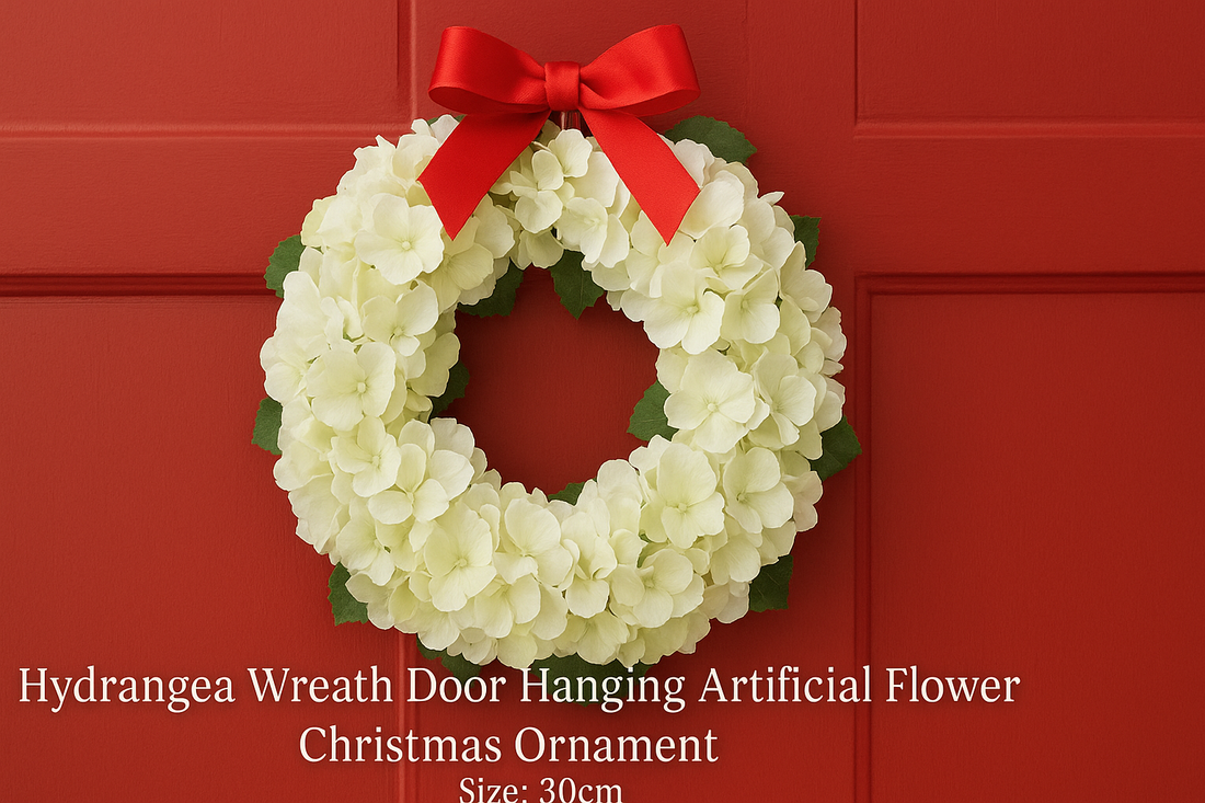 Enchanting Elegance: The 30cm Hydrangea Christmas Wreath That Transforms Every Door
