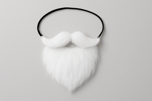 White Bushy Mustache Fake Beard with Elastic Strap (White): A Fun, Versatile, and Realistic Costume Essential for Every Occasion
