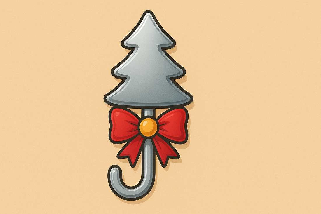 Silver Splendor: The Christmas Decorative Hook Cartoon Christmas Hanger (Silver Tree)
