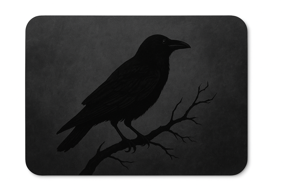 Halloween Black Crow Placemat Restaurant Decoration Insulation Pad (Crow)