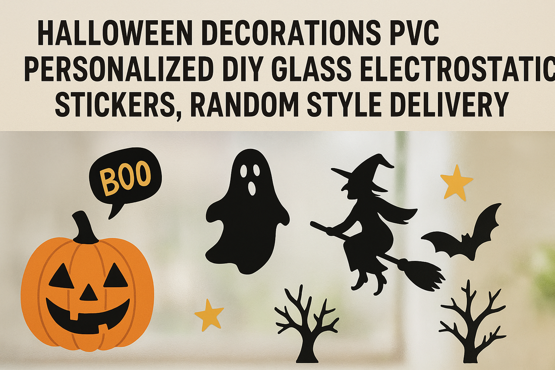Halloween Decorations PVC Personalized DIY Glass Electrostatic Stickers, Random Style Delivery