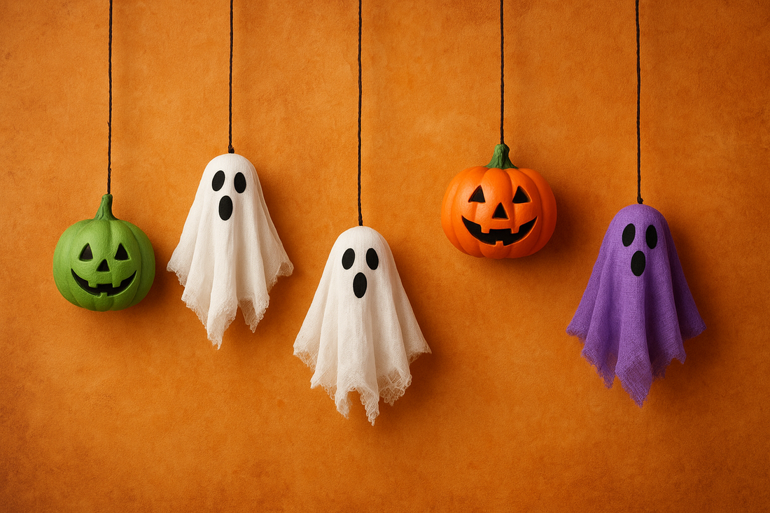 Whispers of the Haunted Night: The Magic of Halloween Hanging Ghost Pendant Pumpkin Decorations
