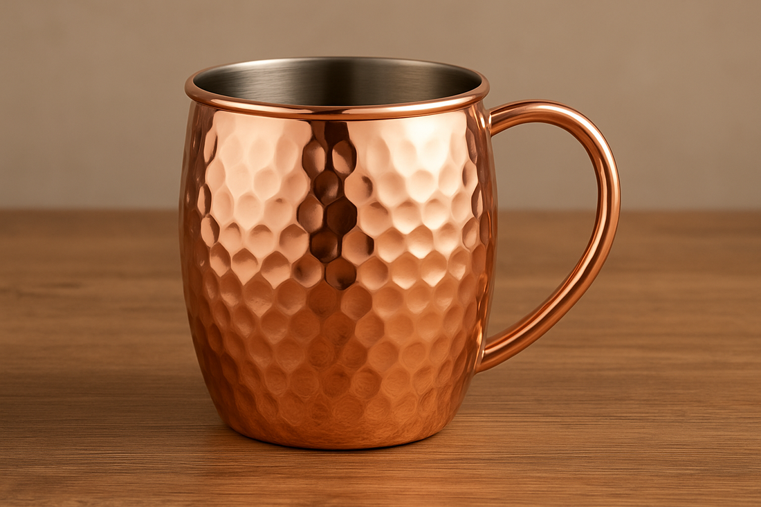 Copper Plating Stainless Steel Mug in Rose Gold Hammer Point Style – A Blend of Luxury, Durability, and Everyday Elegance