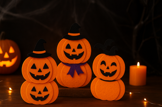 Enchanting Non-Woven Pumpkin Dolls: Double-Layer Halloween Decorations That Transform Any Party or Bar into a Spooky Wonderland