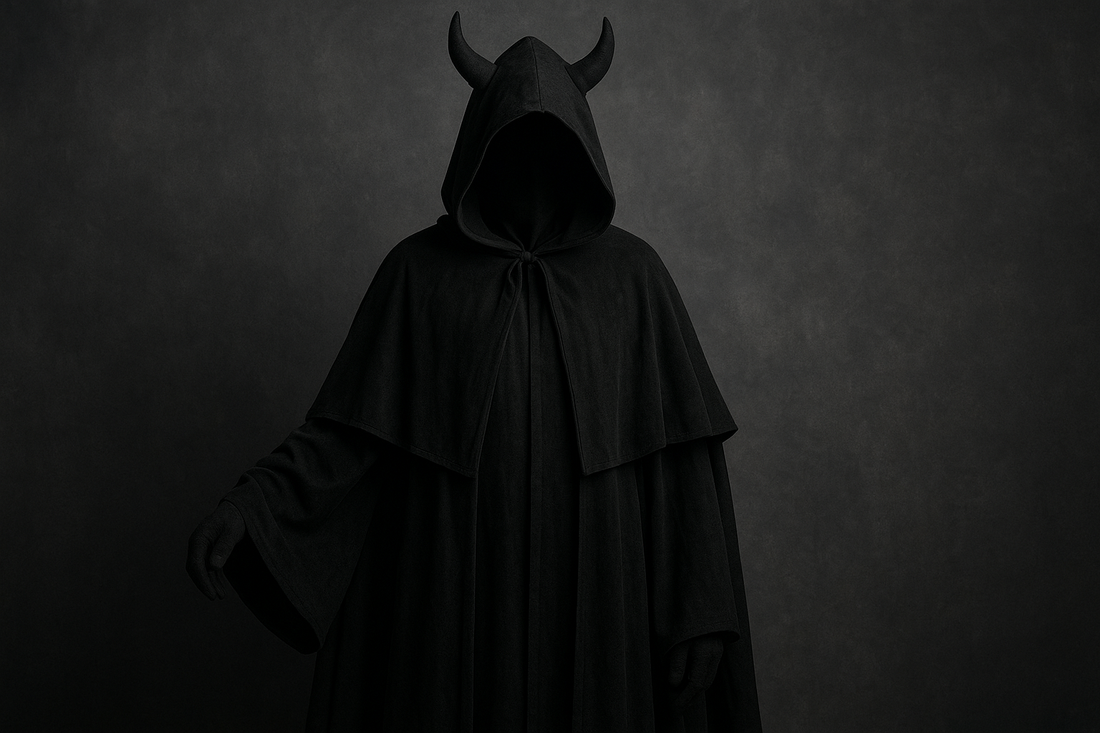 Unleash the Darkness: The Adult Cape Halloween Devil Cloak Costume (Black) – A Timeless Symbol of Power, Mystery, and Gothic Elegance
