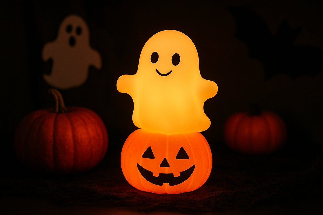 Halloween Decoration Children Portable Ghost Pumpkin Night Light (D Type): A Charming Glow for Spooky Nights