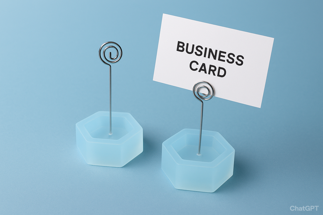 Elevating Craftsmanship with 2pcs Business Card Holder Photo Clip Mold DIY Crystal Glue Resin Mold, Style: Hexagon 002