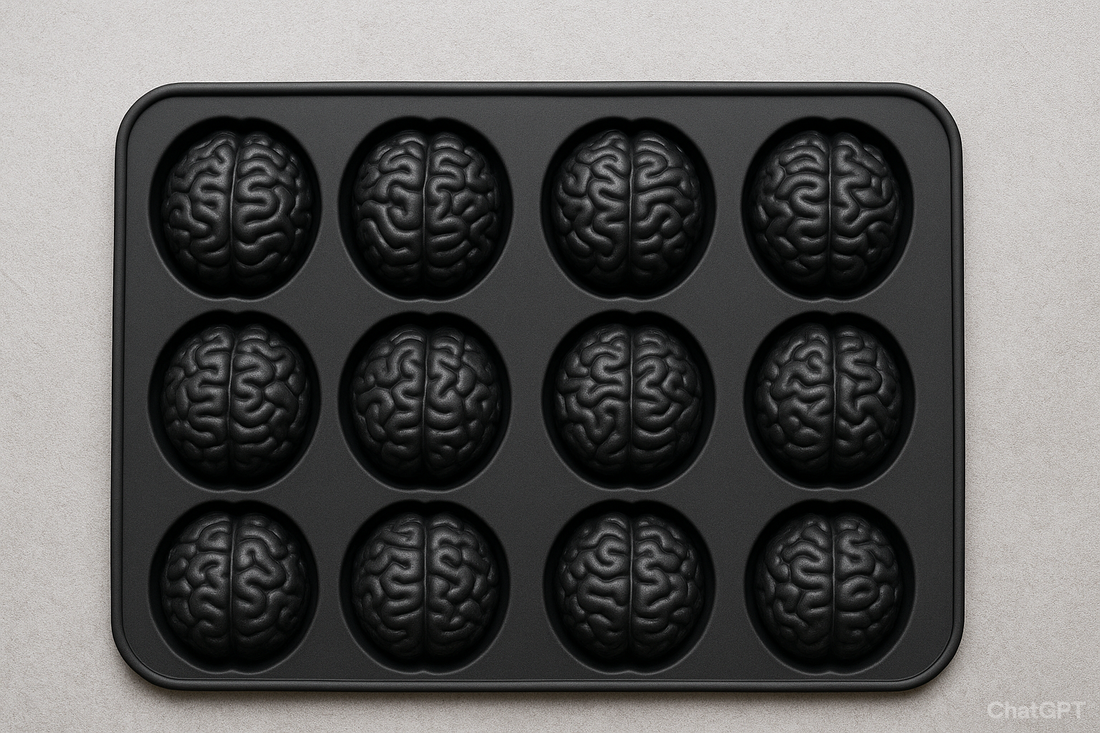 &nbsp;10 Grids Brain Halloween Chocolate Mould Homemade Brain Cake Mould DIY Candy Soft Molds (Black)