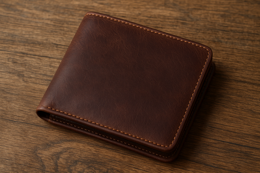 Timeless Classic Elegance: Horizontal Purse Retro Men’s Short Leather Wallet Designed for Students with Durable Money Clip in Premium Dark Brown Leather