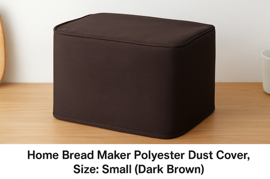 Home Bread Maker Polyester Dust Cover (Small, Dark Brown): Durable Protection with Elegant Kitchen Style