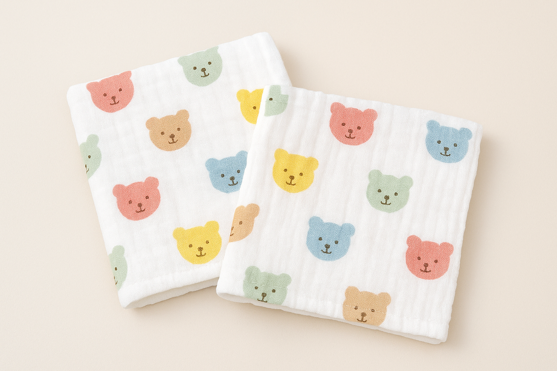 Adorable Cotton Gauze Saliva Towels: Soft, Absorbent, and Perfect for Baby Care