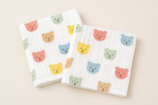 Adorable Cotton Gauze Saliva Towels: Soft, Absorbent, and Perfect for Baby Care