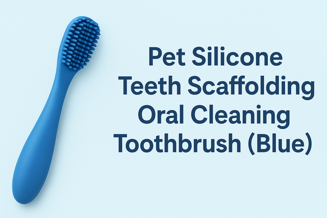 Premium Silicone Scaffolding Toothbrush for Gentle but Effective Oral Cleansing to Promote Your Pet's Dental Health and Fresh Breath.