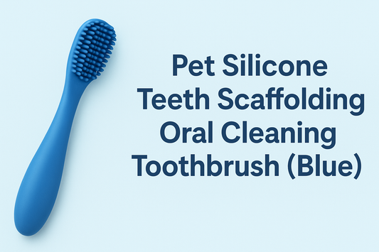 Premium Silicone Scaffolding Toothbrush for Gentle but Effective Oral Cleansing to Promote Your Pet's Dental Health and Fresh Breath.