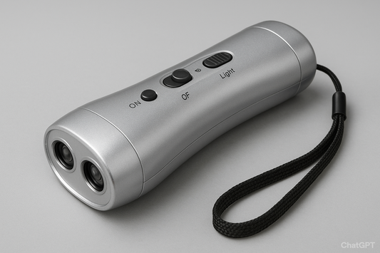 Silent Shield: Advanced Ultrasonic Dog Repeller Stop Barker Dual Probe High Power Handheld Dog Trainer with the Advanced Ultrasonic Dog Repeller