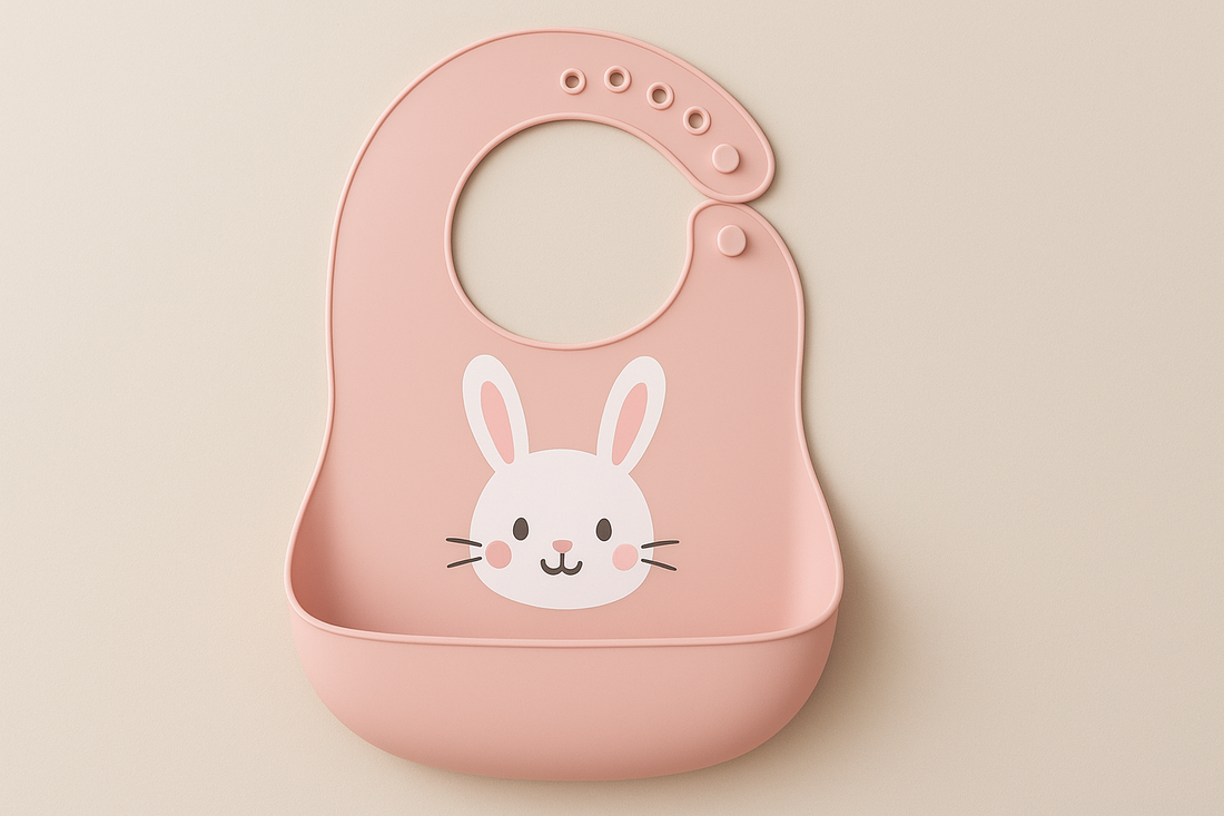 Baby Oil Spray Waterproof Silicone Bib Ultra-thin Saliva Towel (Rabbit BATT2): The Perfect Blend of Protection, Comfort, and Style