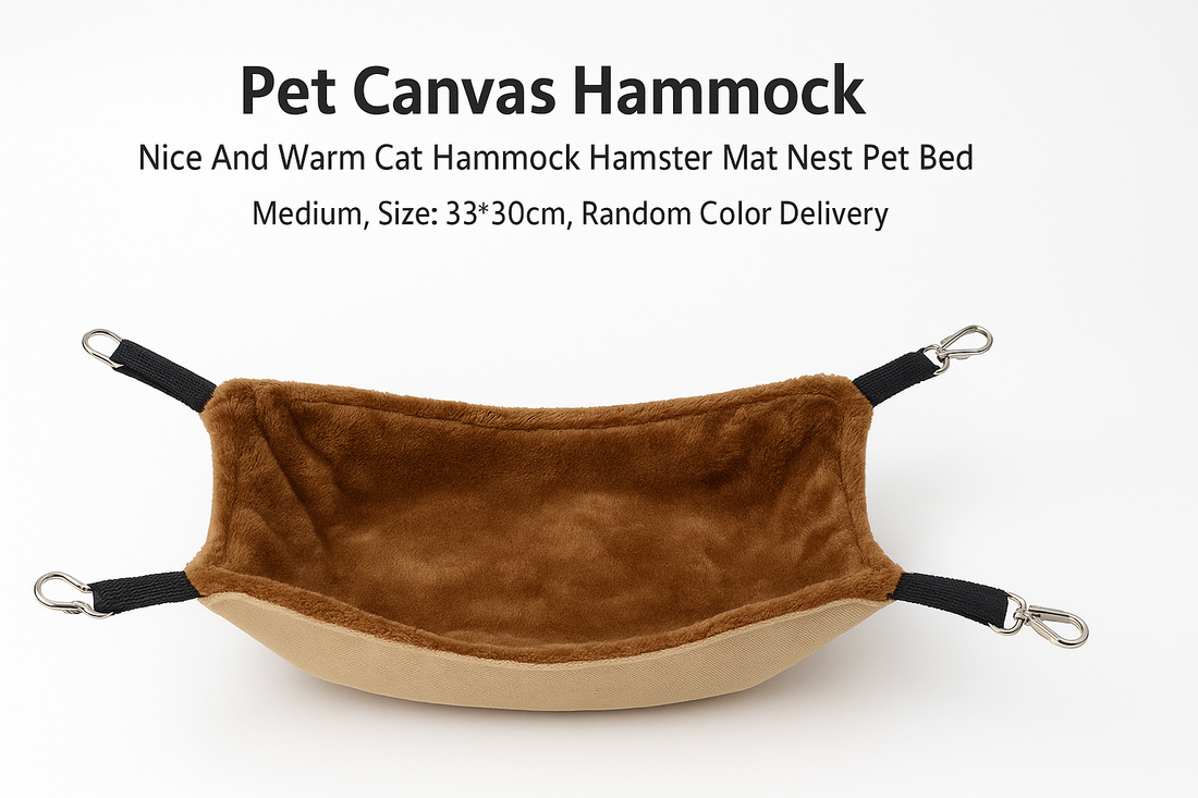 Pet Canvas Hammock – Cozy, Durable, and Versatile Bed for Cats, Hamsters & Small Pets
