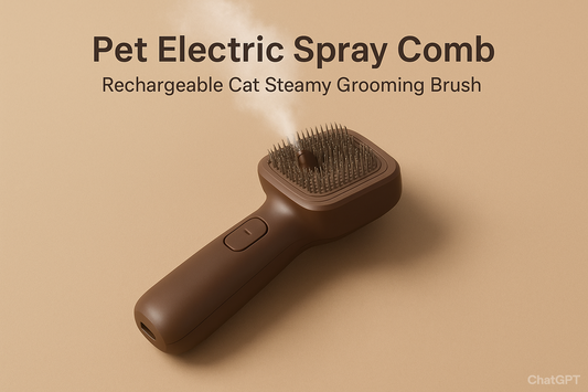 Rechargeable Electric Pet Spray Comb: The Ultimate Steaming Grooming Brush for Tangle-Free Fur Cleaning and Deep Cleanup to Ensure Maximum Comfort for Cats