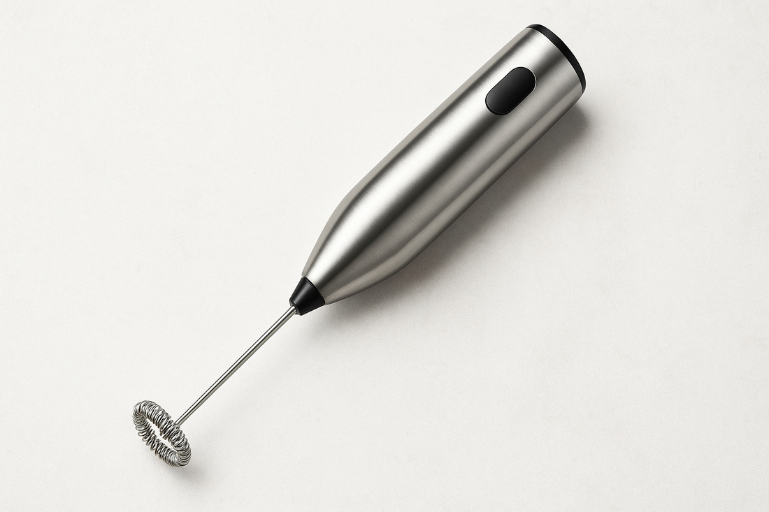 Mini Electric Milk Frother: The Stainless Steel Handheld Coffee Foam Maker and Egg Beater Every Kitchen Needs