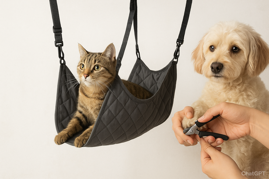 &nbsp;Medium Pet Grooming Hammock Holder Hanger Type for Clipping Nail Cats Dog Anti Scratch Artifacts Feeding