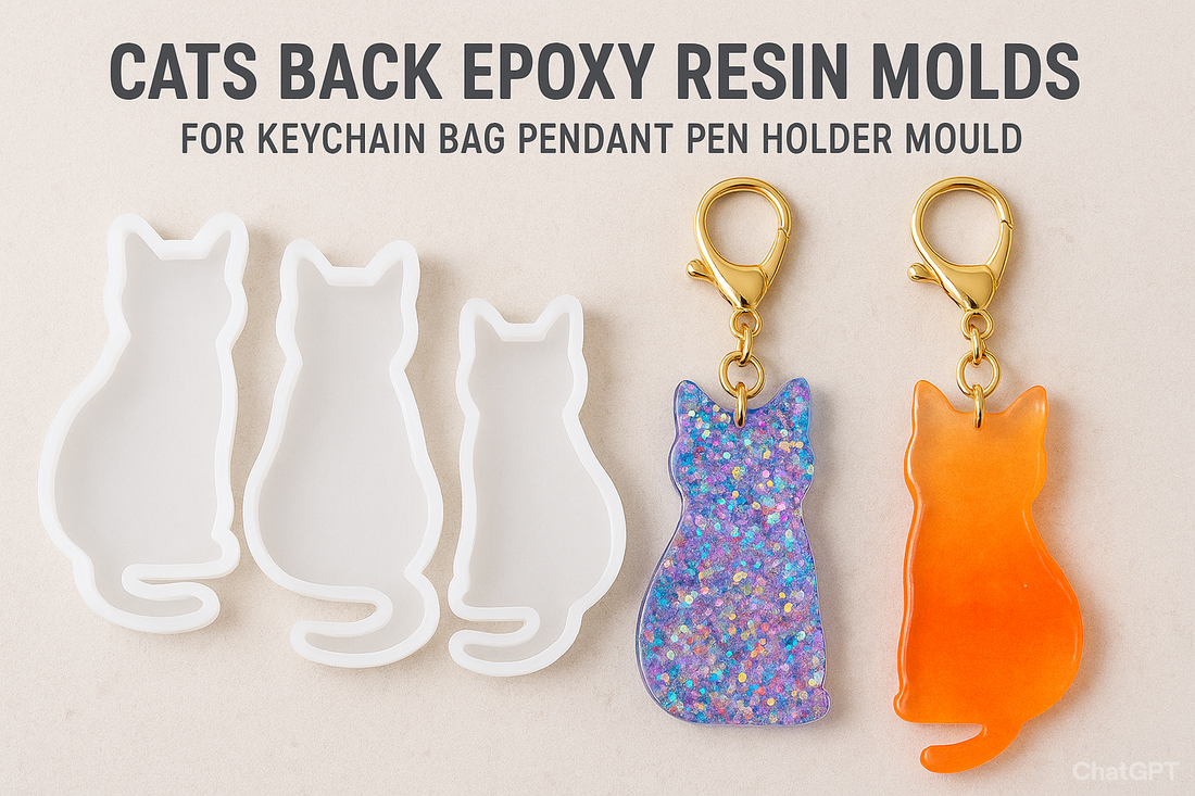Creative Crafting with Cats Back Epoxy Resin Molds for Keychain Bag Pendant Pen Holder Mould