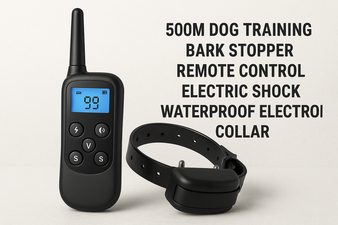 Train Smarter, Not Harder: The 500m Remote Control Dog Training Bark Stopper Waterproof Electric Shock Collar for Effective & Safe Behavior Correction