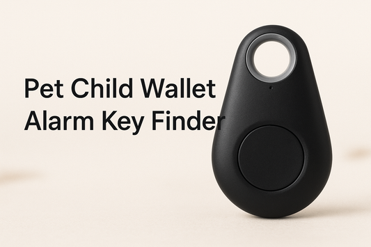 Pet Child Wallet Alarm Key Finder Mini Tag Smart Tracker Bluetooth Locator Alarm Auto Car Pets Kids Motorcycle Trackers-Black