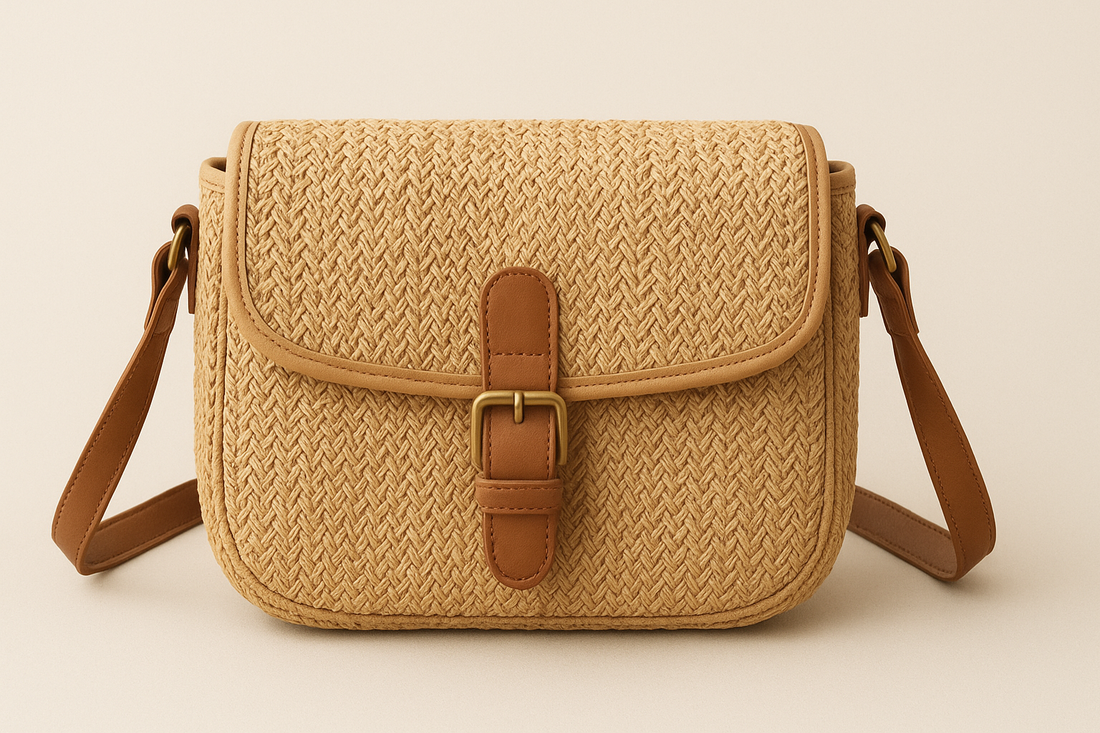 Women Retro Messenger Bag Travel Crossbody Straw Bag (Khaki): A Timeless Blend of Vintage Charm and Modern Practicality