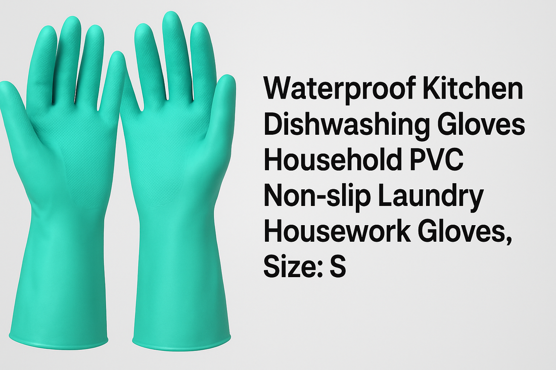 Waterproof Kitchen Dishwashing Gloves: Durable PVC Non-slip Household Gloves for Safer, Easier Housework