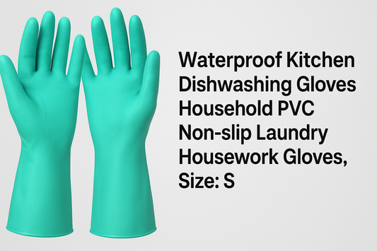 Waterproof Kitchen Dishwashing Gloves: Durable PVC Non-slip Household Gloves for Safer, Easier Housework