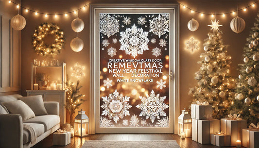 Transform Your Space with Elegant White Snowflake Window Stickers: The Perfect Holiday Decor for Christmas and New Year
