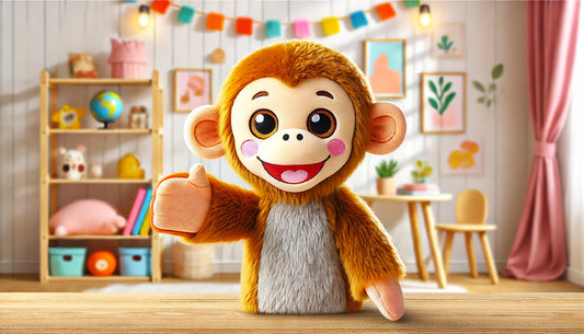 Interactive Fun for Little Ones: The Toddler Cartoon Animal Plush Hand Puppet Toy for Parent-Child Storytelling