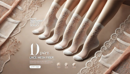 Step into Elegance: The Timeless Appeal of Lace Mesh Fiber Transparent Stretch Socks