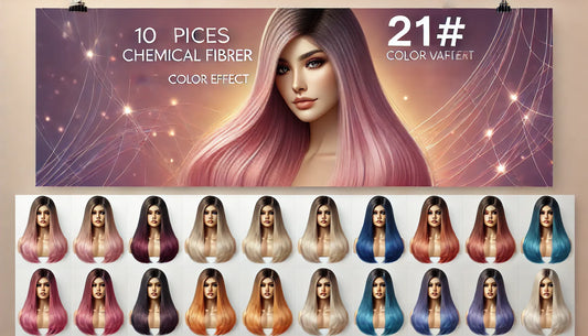 Transform Your Look with the 10 PCS Chemical Fiber Wig: A Stylish Gradient Color Solution