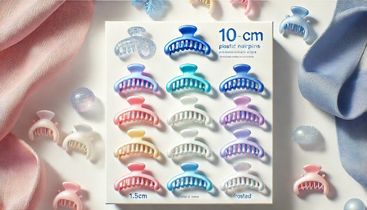 Stylish and Safe: 10pcs Frosted Hair Claw Clips Every Girl Needs