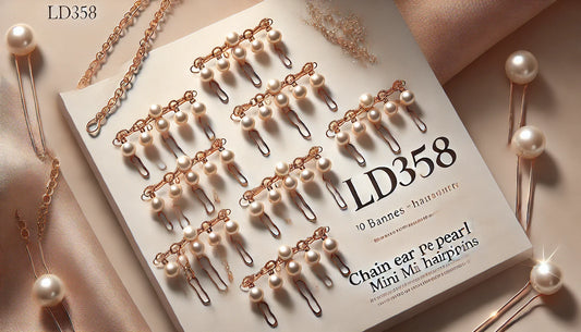 Elevate Your Hairstyle: The Elegance and Versatility of 10pcs LD358 Chain Ear Pearl Mini Hairpins