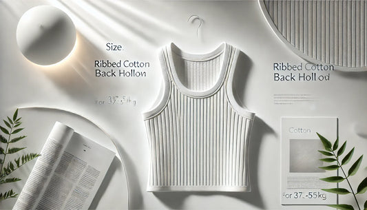 Effortless Style and Comfort: The Women’s Ribbed Cotton Back Hollow Vest with Chest Pad