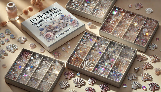 Elevate Your Nail Art: A Complete Guide to Velvet Shells Mica Piece Nail Stickers & Sequins Jewelry