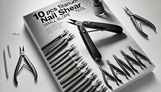 Transform Your Nail Care Routine: The Ultimate 10 PCS Black Titanium Manicure Tool Kit