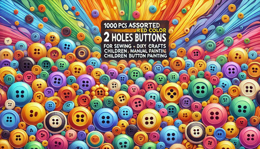 Unleash Your Creativity: 1000 PCS Assorted 2-Hole Buttons for Sewing, Crafts, and DIY Projects
