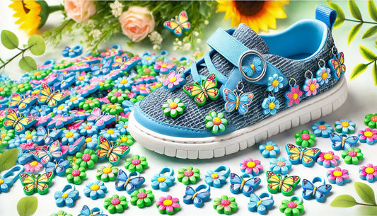 Step Into Fun: Personalize Your Shoes with 100pcs Butterfly Cartoon Shoe Flower Charms