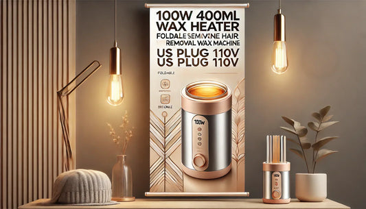 Effortless Hair Removal at Home: The 100W 400ML Foldable Silicone Wax Heater Review