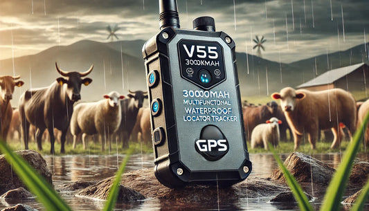 The V55 30000mAh Livestock Locator-A High Performance, Waterproof, and Reliable GPS Tracker for Cattle, Sheep, and Horses-Other Farm Animals.